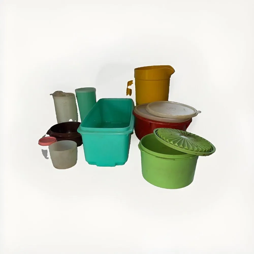 Vintage Tupperware Lot 16 Pieces Pitcher Celery Keeper Bowls Lids